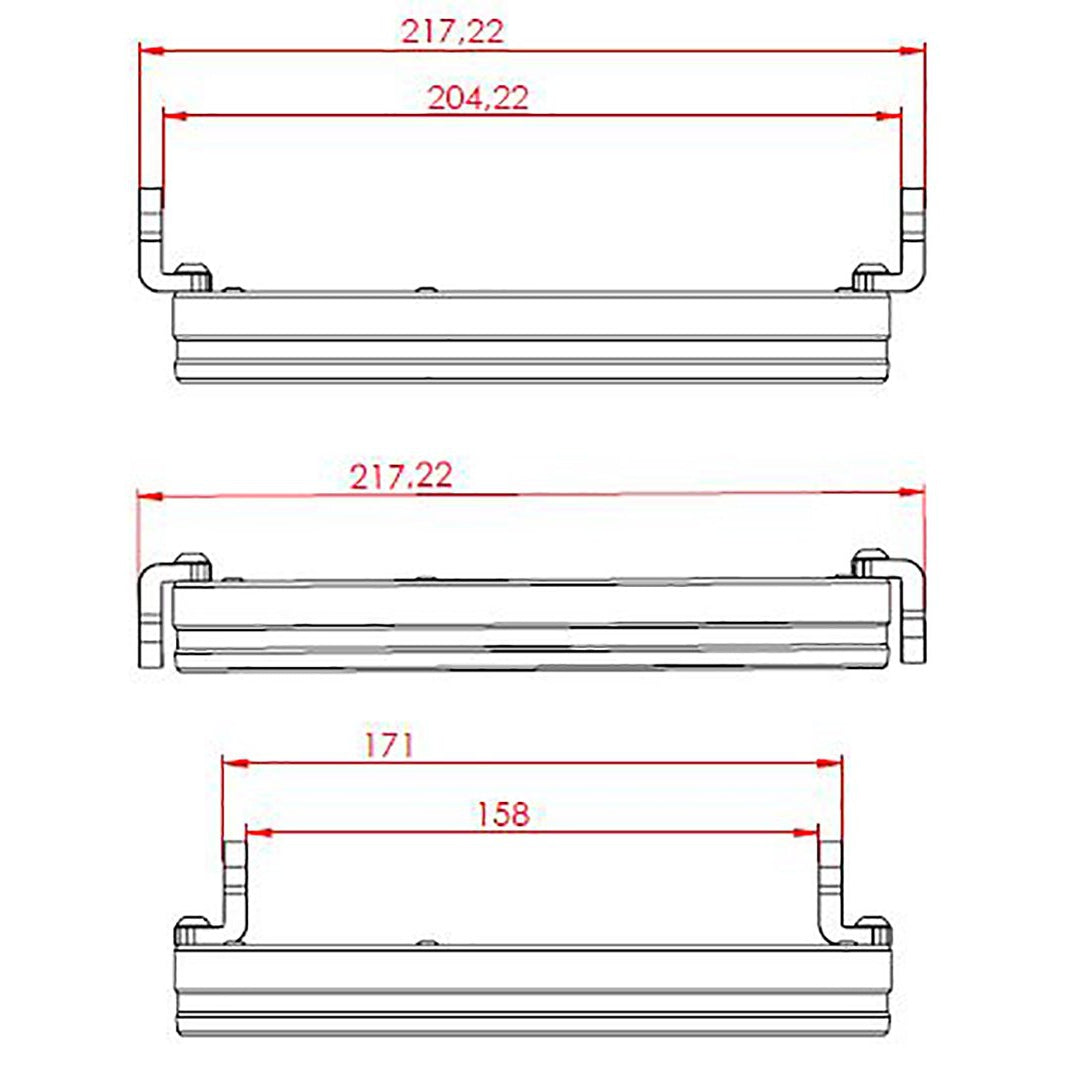Cerclage support HIGHSIDER R1 pour optique LED 7"-blackpines.fr